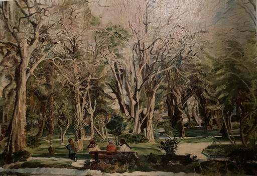 Huile sur toile réaliste signée.                                     Realistic oil on canvas signed.