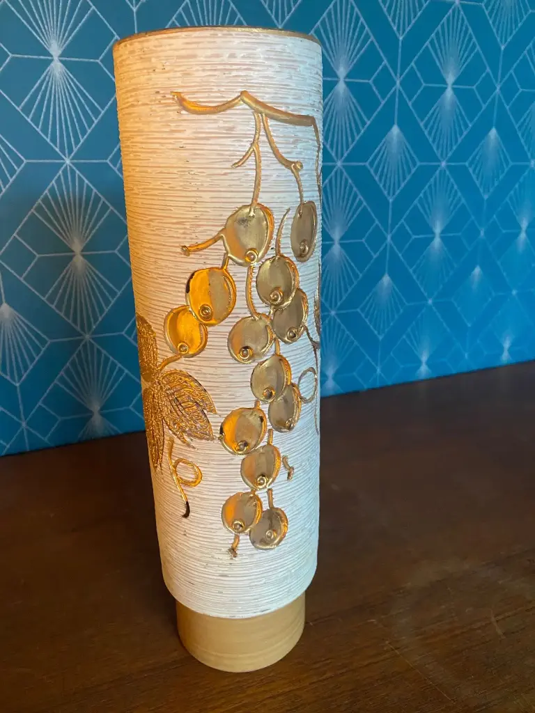 Vase ancien signé, en terre cuite émaillée, années 50/60. Fratelli Fanciullacci.                                              Antique vase, signed, made of glazed terracotta, from the 1950s/60s. By Fratelli Fanciullacci.