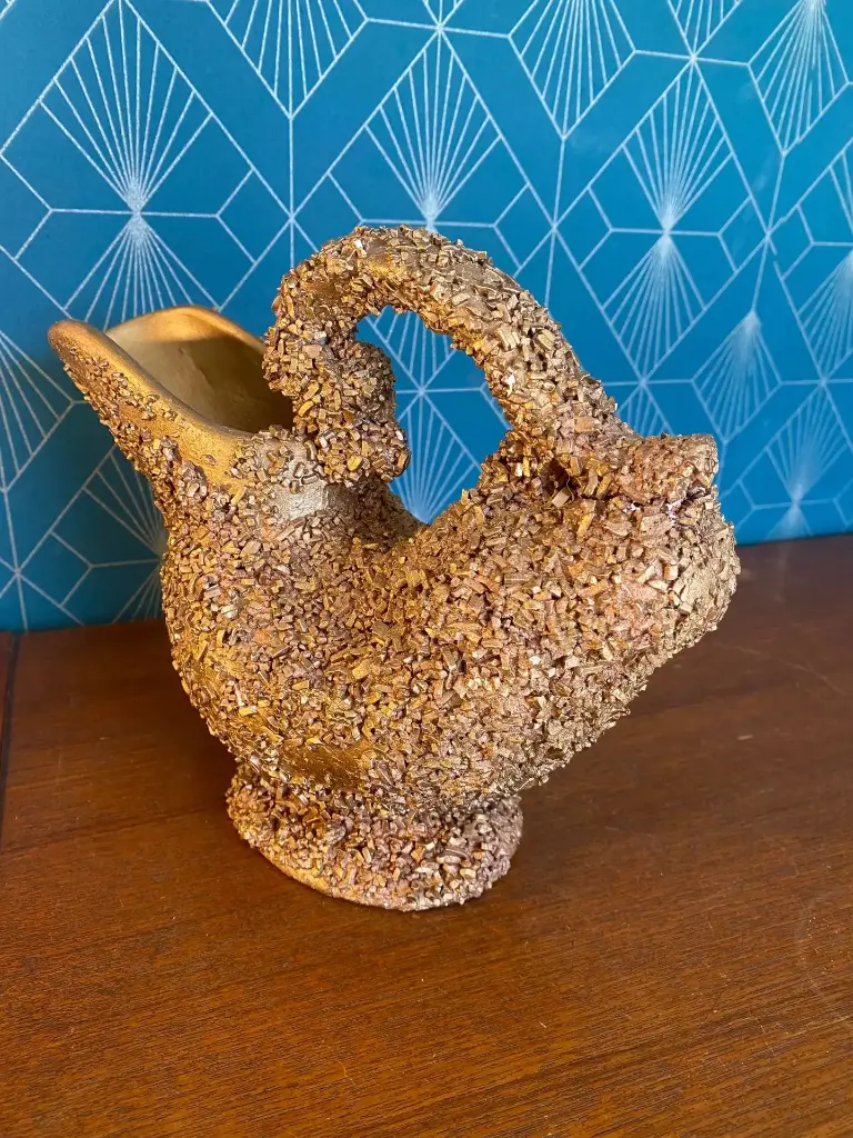 Verseuse ancienne, Céramique vintage, école Italienne Romacréa, des années 60.                                                                  Vintage ceramic pitcher, Italian Romacrea style, from the 1960s.