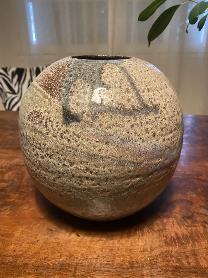 Vase Boule vintage années 70.                                       Vintage Ball Vase 70s